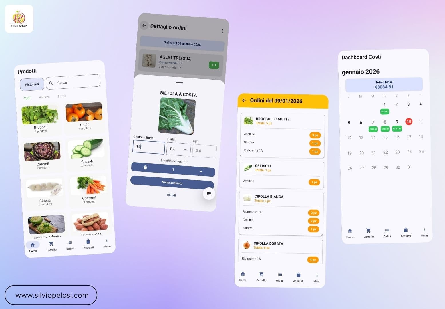 Fruit Shop — App Gestione Frutteria